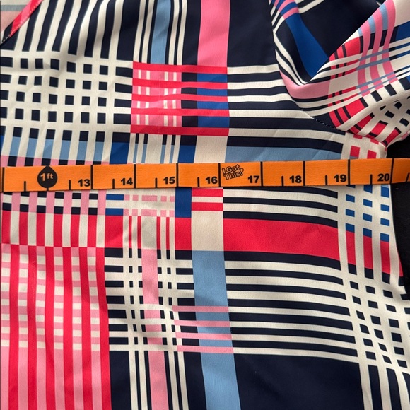 Jude Connally V-Neck Women's Top - Pink and Blue - Picture 6 of 7